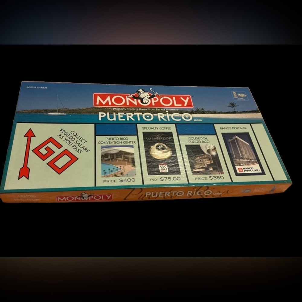 MONOPOLY PUERTO RICO EDITION Board Game 2005 LIMITED EDITION VGC Complete RARE